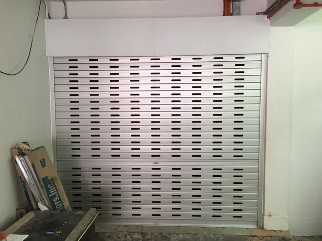 Perforated aluminium roller shutter
