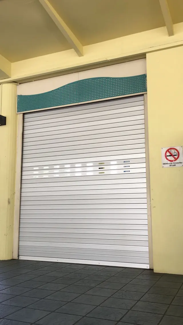 Vented aluminium roller shutter