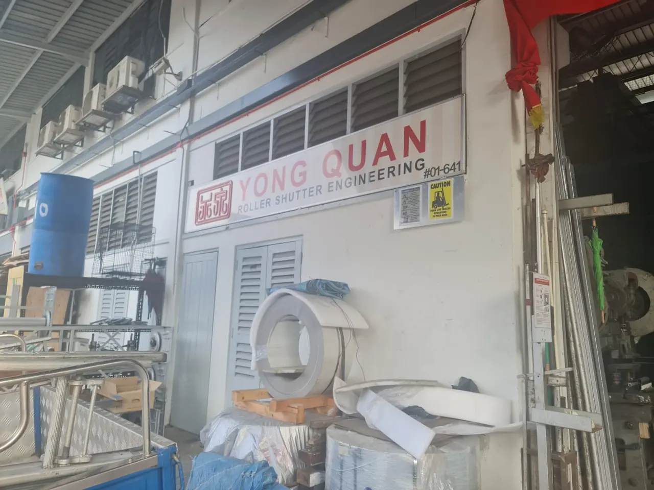 Yong Quan Roller Shutter Engineering workshop in Ang Mo Kio Industrial Park 2