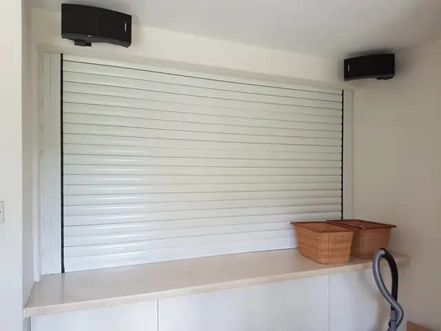 Rolltek installed over a counter